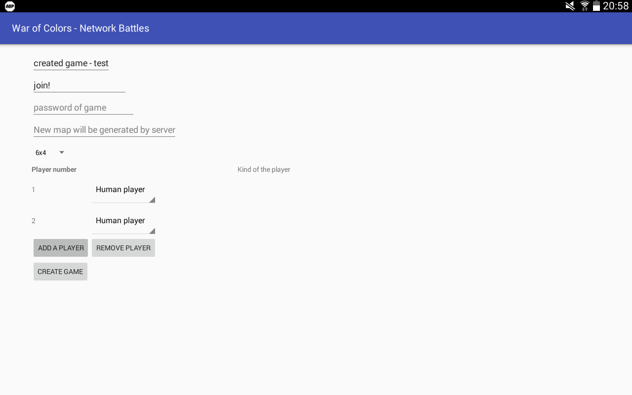 Создание игры